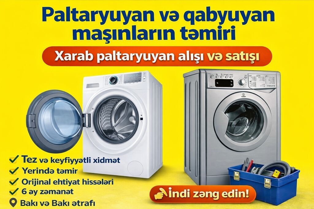 Paltaryuyan təmiri Qabyuyan təmiri Qabyuyan ustasi paltaryuyan maşın