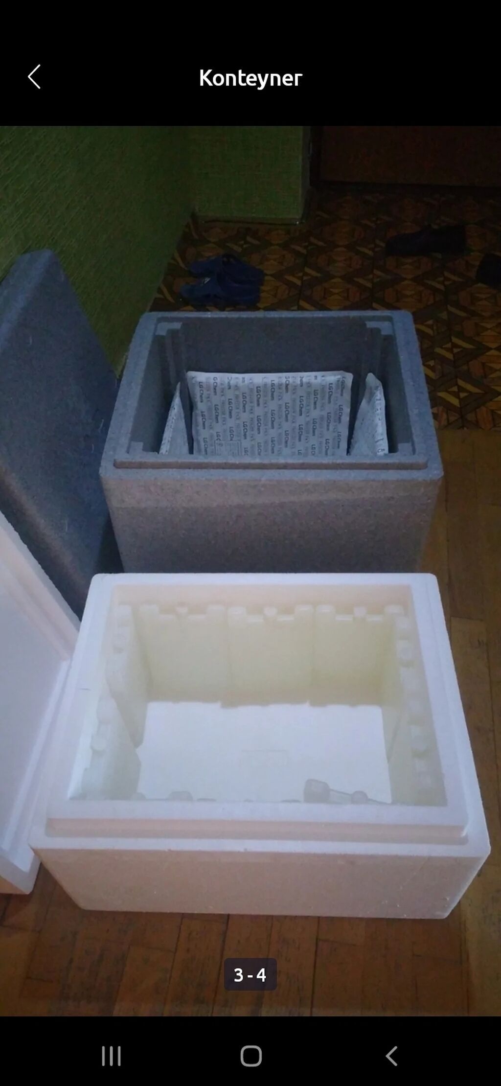 Termo konteyner Penoplas konteyner Termo qutu