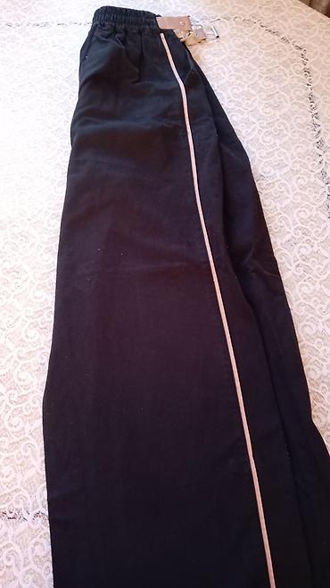 Qara klassik şalvar - Rəng: saf qara - Dizayn: hər iki balaqda nazik - şəkil 3