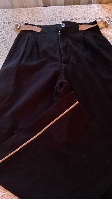 Qara klassik şalvar - Rəng: saf qara - Dizayn: hər iki balaqda nazik - şəkil 4