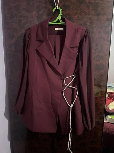AZURA qadın blezeri Hem qirmuzi hem bordovu kostyum ikiside 38 - m - şəkil 4