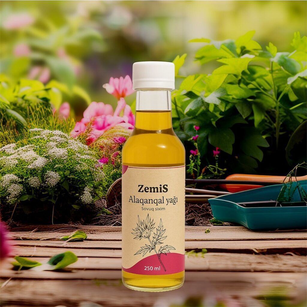 ZemiS Alaqanqal yağı – soyuq sıxım, 250 ml. - Tərkib: 100% alaqanqal