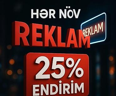 Her nov reklam ve çap isleri ile baqli muraciet ede bilersiz. Elaqe - şəkil 3