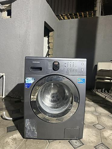 Samsung paltaryuyan maşın – ön yükləməli, boz/metalik korpus, geniş - şəkil 2