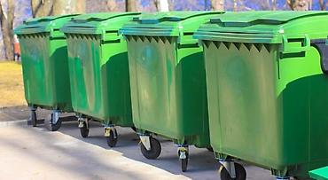 Zibil qabi goodben 1100 litre tekerli qapaqli 1100 litre tekerli - şəkil 3