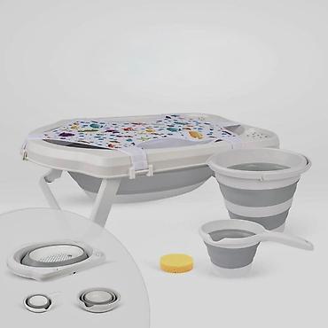 4 hissəli yığıla bilən körpə vanna dəsti. Cəmi 2-3 dəfə işlənilib - şəkil 3