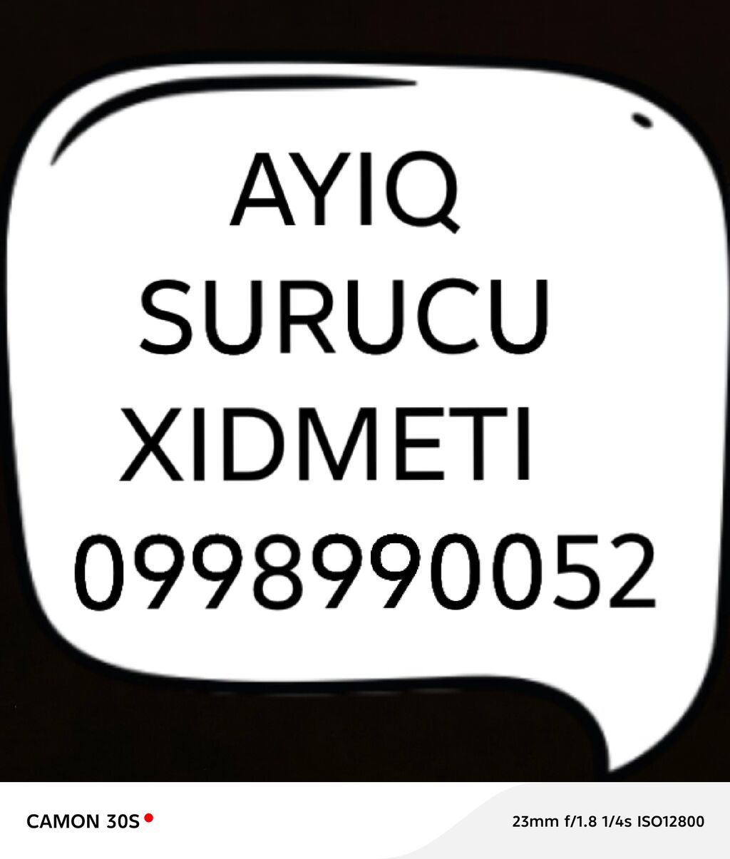 Ayıq sürücü, 32 yaş, stajı 14 il, (C)