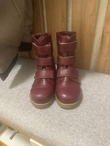 Uşaq qış çəkmələri - Rəng: tünd bordo - Model: yüksək boğaz, 3 ədəd - şəkil 3