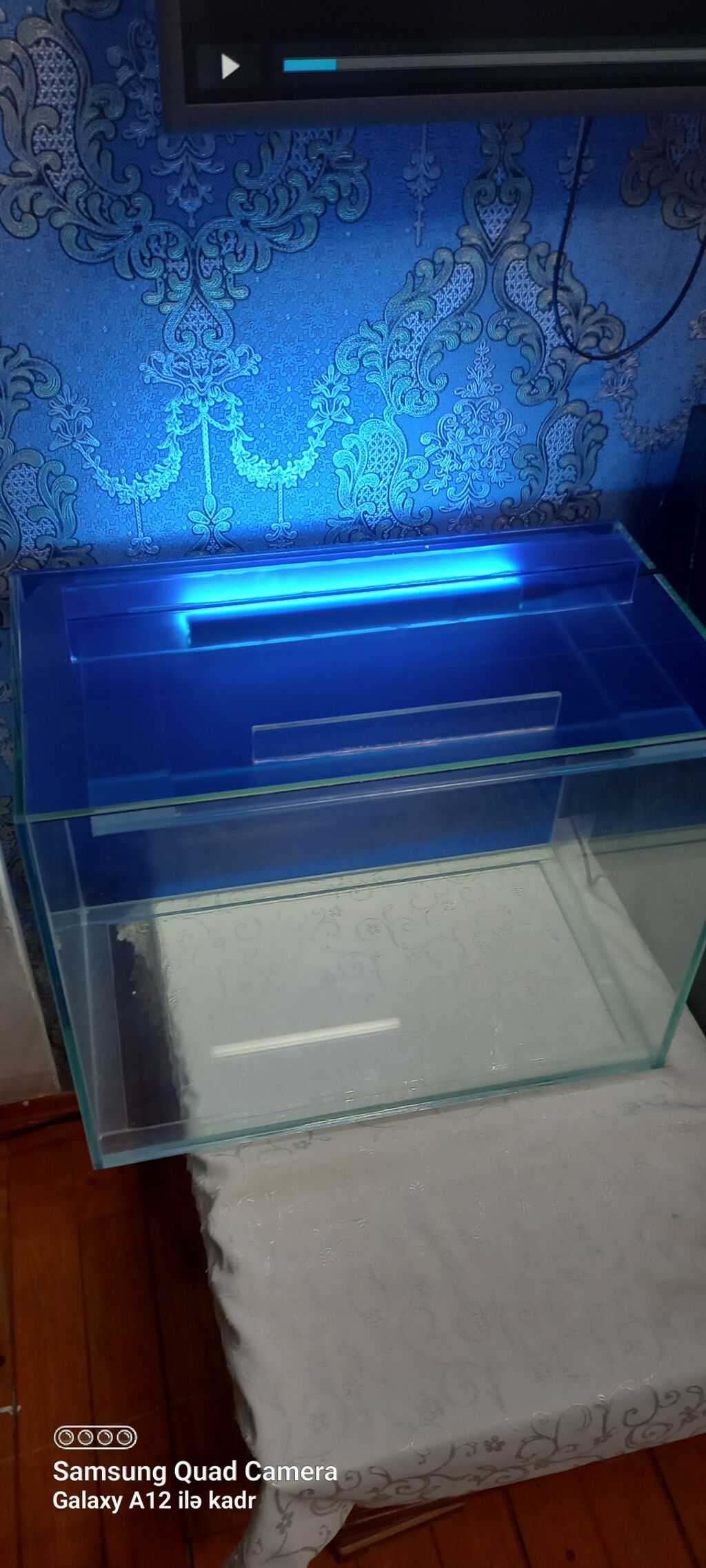 Salam istənilən ölçüdə akvarium ən azı 30 litrdən yuxarı münasib