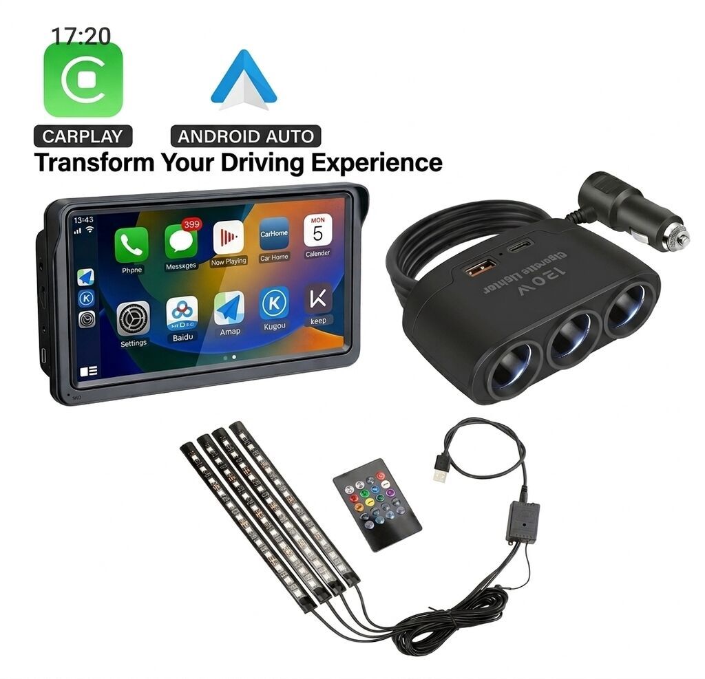 Avtomobil üçün multifunksional media və aksesuar dəsti Komplekt: - 7