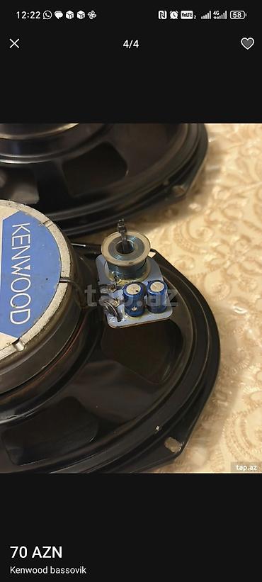 Kenwood avtomobil akustikası – oval koaksial dinamiklər (cüt) 4 eded - şəkil 2