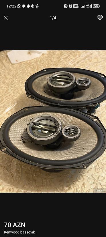 Kenwood avtomobil akustikası – oval koaksial dinamiklər (cüt) 4 eded - şəkil 4