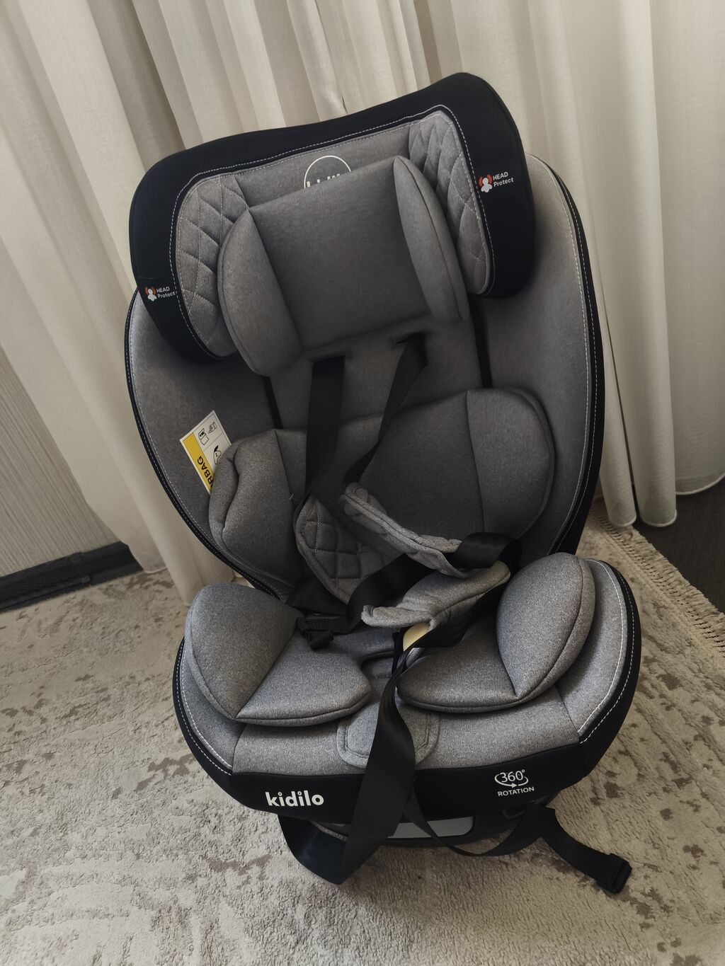 Kidilo 360° fırlanan uşaq avtomobil oturacağı *Yenidir. - 0–36 kq