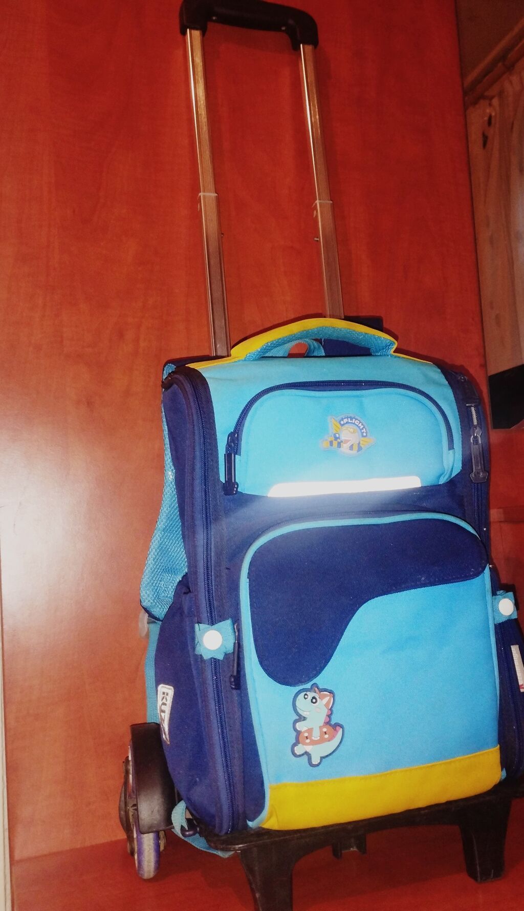 Uşaq üçün təkərli məktəb çantası - Çıxarılan/alüminium teleskopik