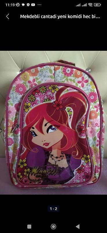 Məktəbli çantası.yeni kimidi,heç bir problemi yoxdu.Qız üçün - şəkil 2