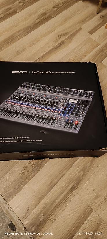 Zoom LiveTrak L-20 analoq və rəqəmsal mikşer konsolu və çoxkanallı - şəkil 5