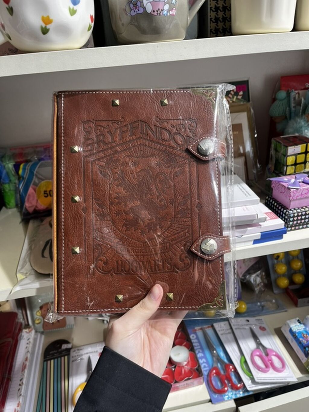 Harry Potter mövzulu dəftər – Gryffindor/Hogwarts dizaynı - Qapaq