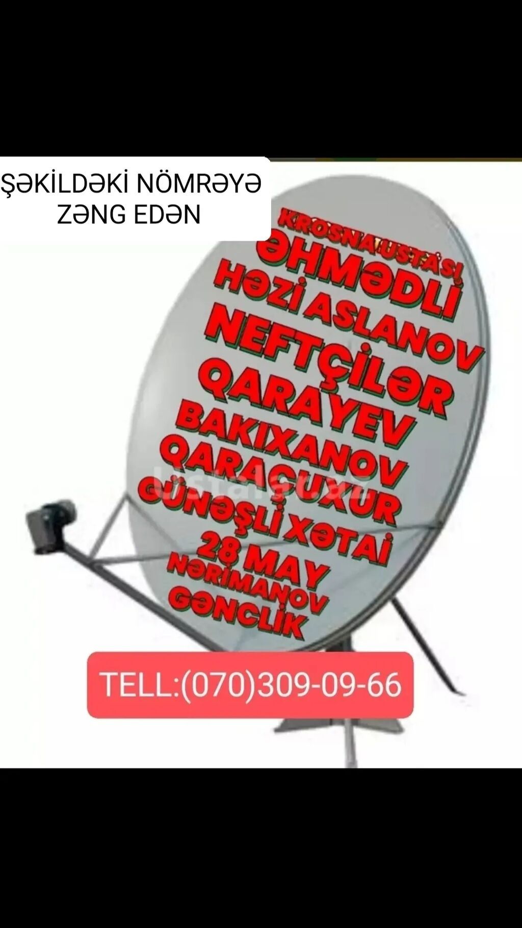 Peyk antenalarının quraşdırılması | Təmir, Quraşdırılma, Tənzimlənmə