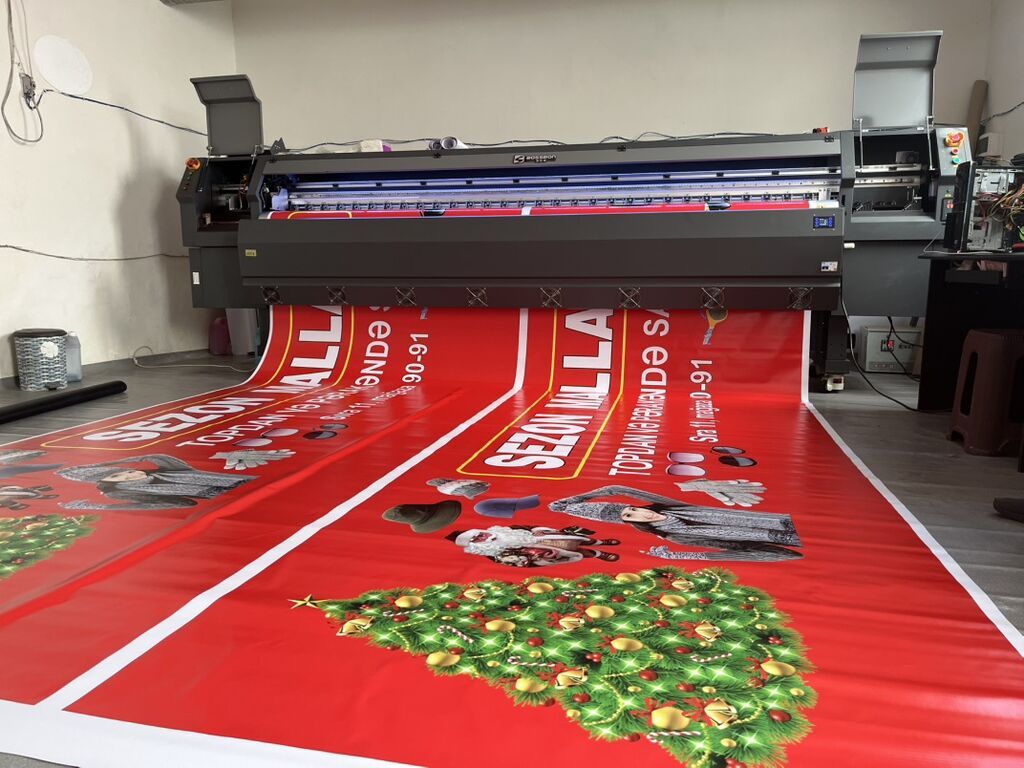 Reklam çapı və xarici reklam istehsalı xidməti Banner kv/m - 6 azn