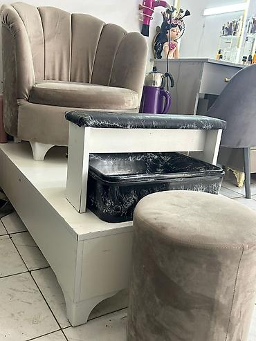 Pedikür üçün podiumlu kreslo və ayaq vannası seti - Salonlar üçün - şəkil 3