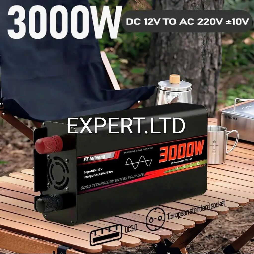 Yeni Inverter, 1500-3000 Vt, 12 - 220 volt, Ünvandan götürmə, Ödənişli çatdırılma, Rayonlara çatdırılma