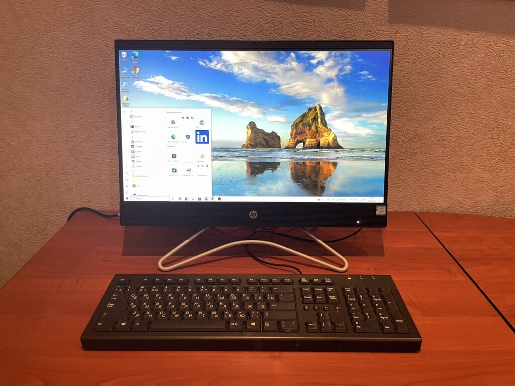 HP All-in-One Monoblok masaüstü kompüter Xüsusiyyətlər: - Ekran