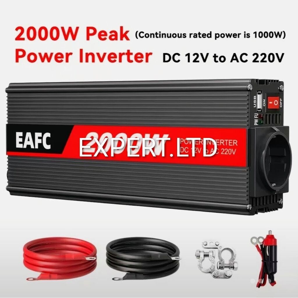 Yeni Inverter, 1500-3000 Vt, 12 - 220 volt, Ünvandan götürmə, Ödənişli çatdırılma, Rayonlara çatdırılma